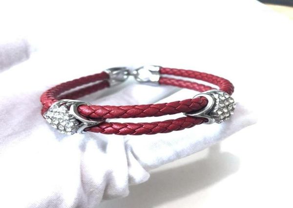 bangle fashion high polished stainless steel bracelet with white cz two layer cow 5mm leather bangle12544944, Black
bangle fashion high polished stainless steel bracelet with white cz two layer cow 5mm leather bangle12544944, Black