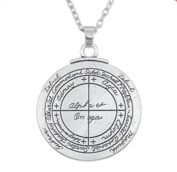 double sided talisman for good luck of solomon pentacle seal pendant necklace jewelry wicca amulet for men3249367, Silver
double sided talisman for good luck of solomon pentacle seal pendant necklace jewelry wicca amulet for men3249367, Silver