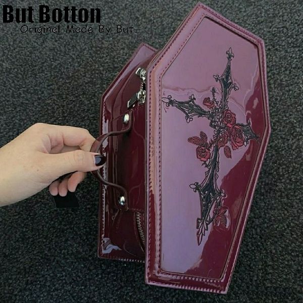 evening bags y2k harajuku gothic lolita girl punk coffin handbag street dark red cross rose embroidered cosmetic bag 230505
evening bags y2k harajuku gothic lolita girl punk coffin handbag street dark red cross rose embroidered cosmetic bag 230505