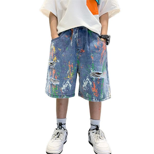 shorts kids boys fashion denim summer paint printing jeans with broken hole clothes children's for boy 4 to 14years 230505, Black
shorts kids boys fashion denim summer paint printing jeans with broken hole clothes children's for boy 4 to 14years 230505, Black