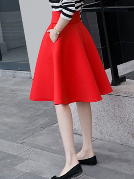 skirts xs-6xl womens skirt high waisted skirts solid color knee length bottoms pleated skirt saia midi black red 230506
skirts xs-6xl womens skirt high waisted skirts solid color knee length bottoms pleated skirt saia midi black red 230506