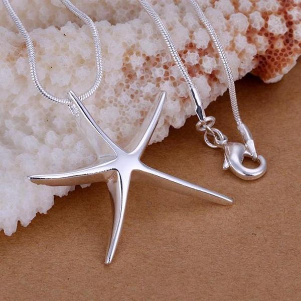 fashion party jewelry plated 925 sterling silver starfish pendant necklace christmas gift 10pcslot6080188
fashion party jewelry plated 925 sterling silver starfish pendant necklace christmas gift 10pcslot6080188