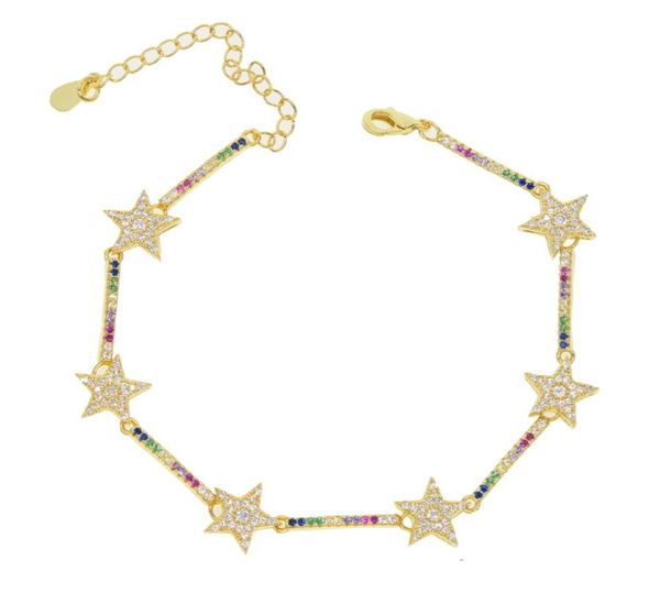 wholejewelry rainbow cz star bracelet for girl women 165cm extend chain classic star design jewelry2552378, Golden;silver
wholejewelry rainbow cz star bracelet for girl women 165cm extend chain classic star design jewelry2552378, Golden;silver