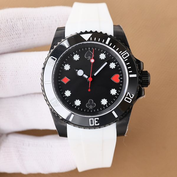 rubber strap watch automatic mechanical 2824 movement men 40mm sapphire wristwatch business wristband montre de luxe, Slivery;brown
rubber strap watch automatic mechanical 2824 movement men 40mm sapphire wristwatch business wristband montre de luxe, Slivery;brown