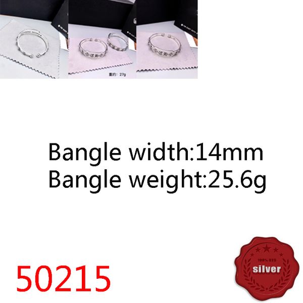 50215 hip hop s925 sterling silver open bracelet punk style vintage personalized cross flower letter jewelry couple popular accessories, Black
50215 hip hop s925 sterling silver open bracelet punk style vintage personalized cross flower letter jewelry couple popular accessories, Black