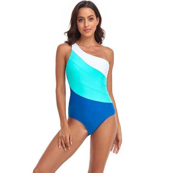 one piece swimsuit pleated oblique shoulder female pass, White;black
one piece swimsuit pleated oblique shoulder female pass, White;black