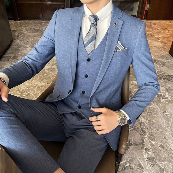 men's suits blazers blazer pants and vest mens casual office business suit in solid color plaid groom's wedding dress party tuxedo, White;black
men's suits blazers blazer pants and vest mens casual office business suit in solid color plaid groom's wedding dress party tuxedo, White;black
