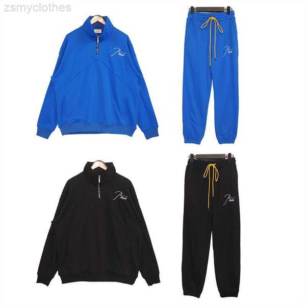 men's hoodies sweatshirts men women streetwear loose embroidered rhude suit autumn winter half zipper drawstring rhude suit inside tags, Black
men's hoodies sweatshirts men women streetwear loose embroidered rhude suit autumn winter half zipper drawstring rhude suit inside tags, Black