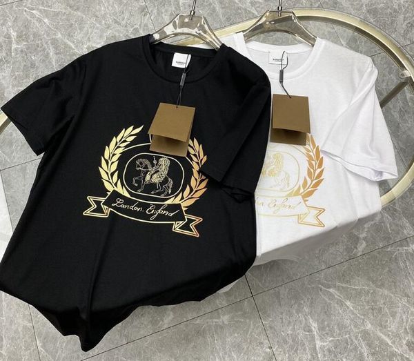 classical designer t shirt summer short sleeve goldren print white men tshirt tee mens clothes, White;black
classical designer t shirt summer short sleeve goldren print white men tshirt tee mens clothes, White;black