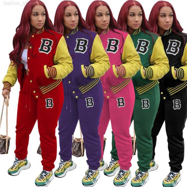 wholesale tracksuits women fall winter sweatsuits long sleeve baseball uniform outfits two 2 piece sets matching sportswear jogger suits clo, Gray
wholesale tracksuits women fall winter sweatsuits long sleeve baseball uniform outfits two 2 piece sets matching sportswear jogger suits clo, Gray