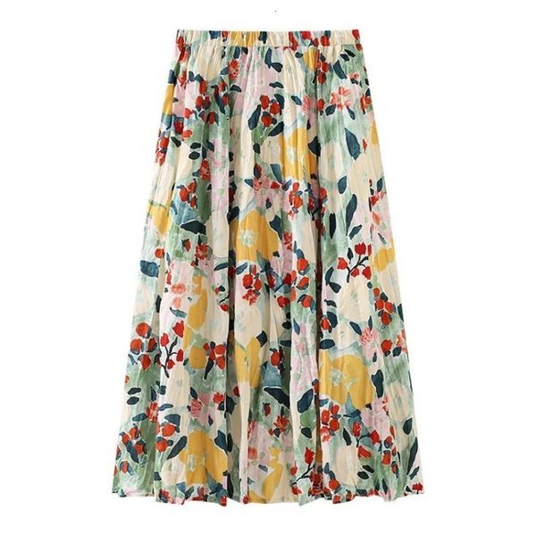 skirts floral print folds bohemian a-line elastic high waist women's skirt korean fashion knee-length long skirts for women summer 2305, Black
skirts floral print folds bohemian a-line elastic high waist women's skirt korean fashion knee-length long skirts for women summer 2305, Black