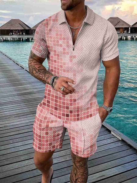 men's tracksuits spring and summer men's short sleeve fashion casual lapel slim style upscale t-shirt + sports shorts, Gray
men's tracksuits spring and summer men's short sleeve fashion casual lapel slim style upscale t-shirt + sports shorts, Gray