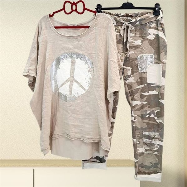 womens two piece pants 1 set tshirt sets tracksuit camouflage irregular hem drawstring summer outfit ensemble femme 230505, White
womens two piece pants 1 set tshirt sets tracksuit camouflage irregular hem drawstring summer outfit ensemble femme 230505, White
