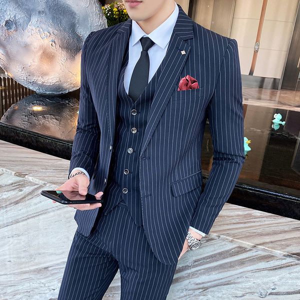 men's suits blazers jacketsvestpants men's three-piece suit/male slim fit cotton business blazers/man stripe groom dress s-5xl 230, White;black
men's suits blazers jacketsvestpants men's three-piece suit/male slim fit cotton business blazers/man stripe groom dress s-5xl 230, White;black