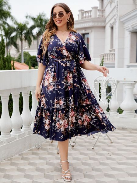plus size dresses 3xl 4xl summer plus size long dress women casual floral printed v-neck short sleeve beach big size party ladies dresses 23, Black
plus size dresses 3xl 4xl summer plus size long dress women casual floral printed v-neck short sleeve beach big size party ladies dresses 23, Black