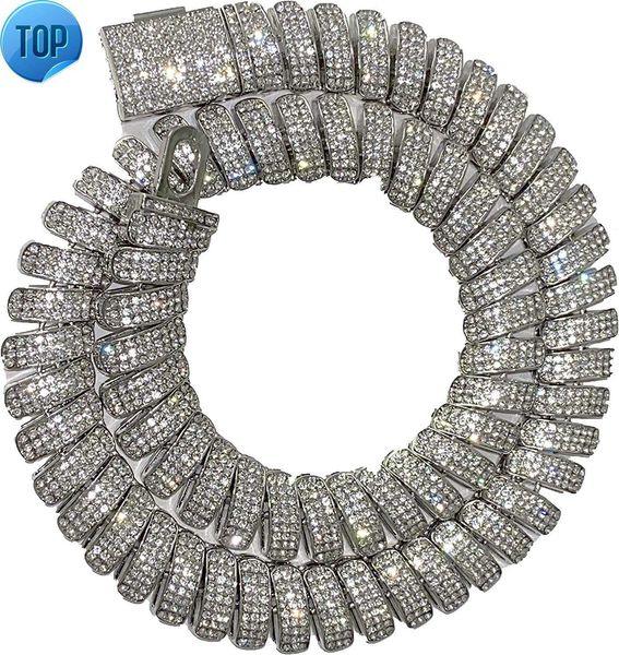 mens women 14k white gold finish 16mm cuban rope link chain choker iced out rappers necklace iced prong set rope chain for men rope link cha, Silver
mens women 14k white gold finish 16mm cuban rope link chain choker iced out rappers necklace iced prong set rope chain for men rope link cha, Silver