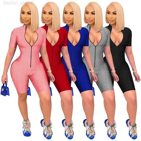 women yoga shorts jumpsuits fashion zipper rompers short sleeve skinny solid color bodysuits casual overalls summer clothes leggings 4605, Black;gray
women yoga shorts jumpsuits fashion zipper rompers short sleeve skinny solid color bodysuits casual overalls summer clothes leggings 4605, Black;gray