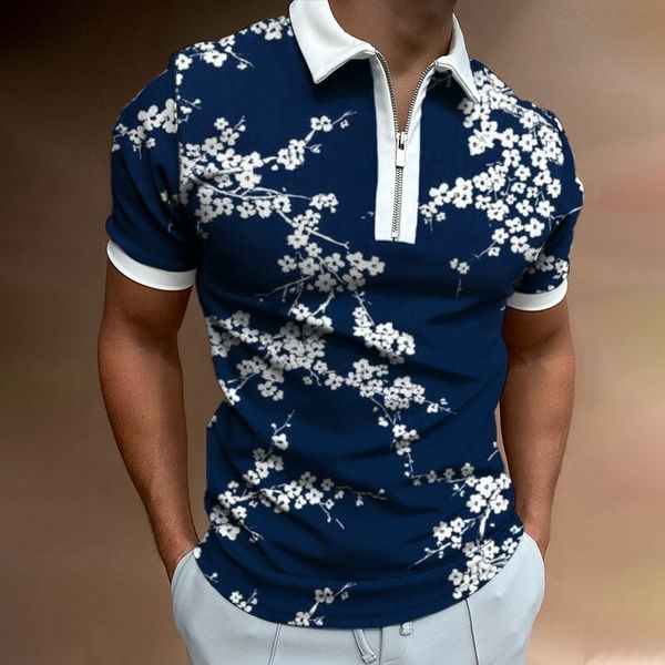 men's polos fashion clothing polo shirts casual golf wear flower print short sleeve tee shirt men turndown collar zipper 230506, White;black
men's polos fashion clothing polo shirts casual golf wear flower print short sleeve tee shirt men turndown collar zipper 230506, White;black