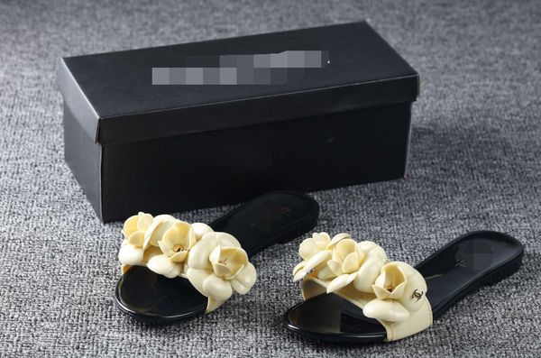 2023 holiday summer camellia jelly beach sandal small fragrant blossom slippers, Black
2023 holiday summer camellia jelly beach sandal small fragrant blossom slippers, Black