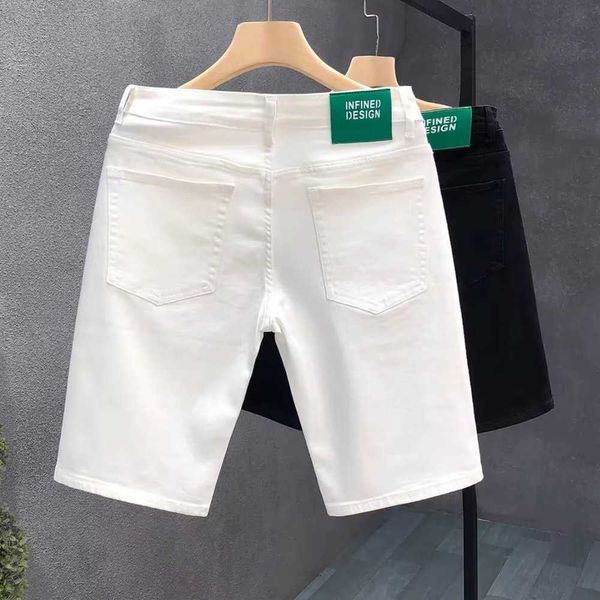 pants men's new white denim for outerwear, youth slim fitting straight tube casual pants, summer thin quarter shorts{category}, Black
pants men's new white denim for outerwear, youth slim fitting straight tube casual pants, summer thin quarter shorts{category}, Black