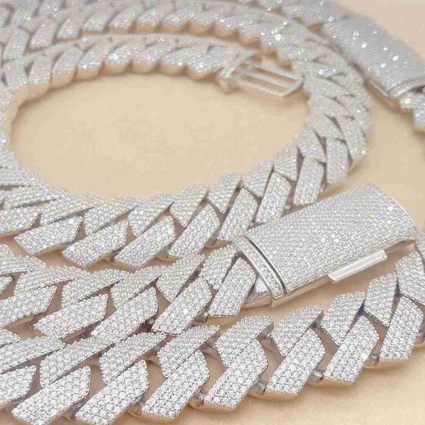 popular jewelry hip hop rapper 925 silver iced diamonds heavy chain miami mens 18mm cuban link chain
popular jewelry hip hop rapper 925 silver iced diamonds heavy chain miami mens 18mm cuban link chain