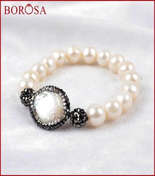 beaded strands borosa 5pcs handcrafted braceletsround natural pearl paved zircon with white beaded bracelets for women jab1529963827, Black
beaded strands borosa 5pcs handcrafted braceletsround natural pearl paved zircon with white beaded bracelets for women jab1529963827, Black