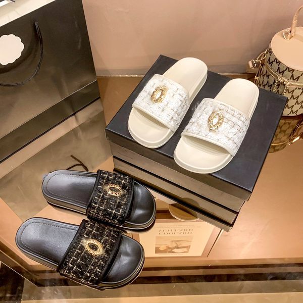 brand logo chan c sandals designer womens slipper tweed leather straw woven slides platform sandal for women slip on summer shoes flats beac, Black
brand logo chan c sandals designer womens slipper tweed leather straw woven slides platform sandal for women slip on summer shoes flats beac, Black