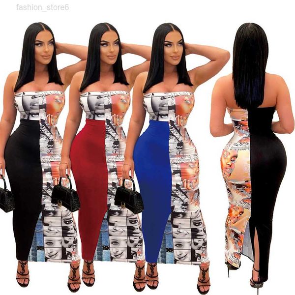 new designer strapless maxi dress summer women backless split long style party bodycon dress ladies casual print vestidos party club wear wh, Black;gray
new designer strapless maxi dress summer women backless split long style party bodycon dress ladies casual print vestidos party club wear wh, Black;gray