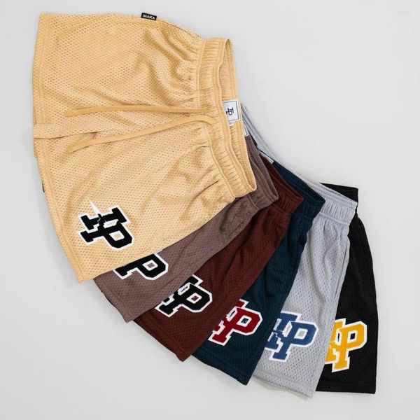 men's shorts inaka power summer gym workout mesh double layer embroidery basketball running sports ip, White;black
men's shorts inaka power summer gym workout mesh double layer embroidery basketball running sports ip, White;black