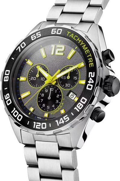 men's watch quartz watch silver stainless steel case 43mm swiss original super electronic movement multifunctional timing sports design, Slivery;brown
men's watch quartz watch silver stainless steel case 43mm swiss original super electronic movement multifunctional timing sports design, Slivery;brown