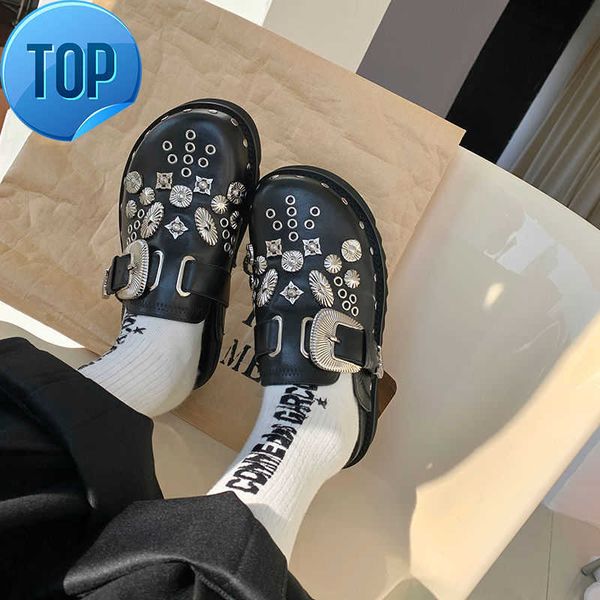 sandals sandal summer women slippers platform rivets punk rock leather mules creative metal fittings casual party shoes female outdoor slid, Black
sandals sandal summer women slippers platform rivets punk rock leather mules creative metal fittings casual party shoes female outdoor slid, Black