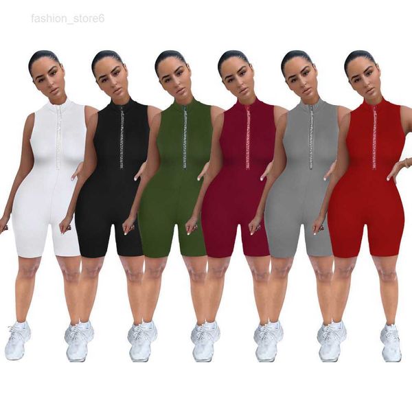 2023 designer summer rompers women sleeveless jumpsuits casual solid zipper bodycon playsuits one piece outfits overalls bulk wholesale clot, Black;white
2023 designer summer rompers women sleeveless jumpsuits casual solid zipper bodycon playsuits one piece outfits overalls bulk wholesale clot, Black;white