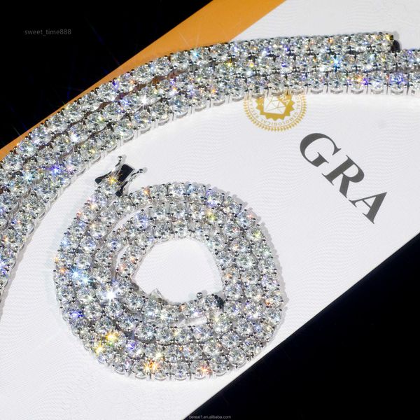 factory non-fading in stock gra 925 silver vvs moissanite tennis chain 3mm 4mm 5mm 6mm necklace bracelet men women fine jewelry
factory non-fading in stock gra 925 silver vvs moissanite tennis chain 3mm 4mm 5mm 6mm necklace bracelet men women fine jewelry