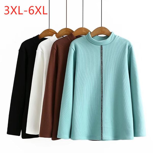 women's plus size tshirt large women's autumn and winter fashion thickened bottoming shirt 230506, Black
women's plus size tshirt large women's autumn and winter fashion thickened bottoming shirt 230506, Black
