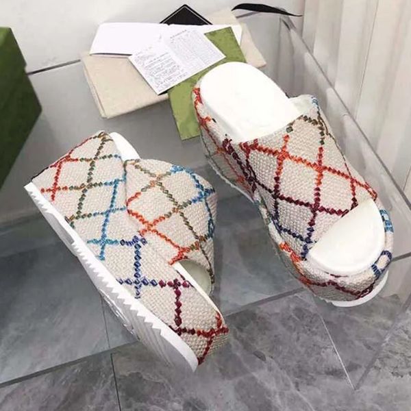 womens sandal fashion embroidered canvas designer slides slip on slippers girls canvas covered platform 2023 luxury sandals size 35-45, Black
womens sandal fashion embroidered canvas designer slides slip on slippers girls canvas covered platform 2023 luxury sandals size 35-45, Black