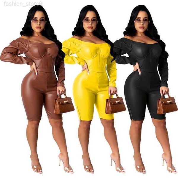 fall winter women night club wear plus size 2x pu shorts jumpsuits casual long sleeve off shoulder rompers skinny black bodysuits 4167, Gray
fall winter women night club wear plus size 2x pu shorts jumpsuits casual long sleeve off shoulder rompers skinny black bodysuits 4167, Gray