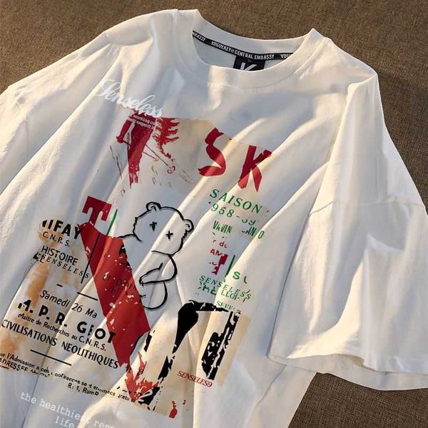 women's t-shirt european and american printed women tshirt summer niche retro tide brand ins sleeved american clothes y2k z0506, White
women's t-shirt european and american printed women tshirt summer niche retro tide brand ins sleeved american clothes y2k z0506, White