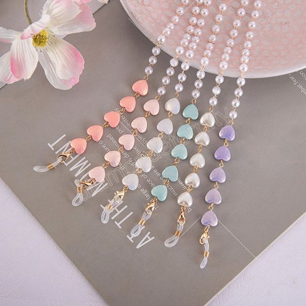 fashion glasses chain for women chain strap holder heart pearl sunglass lanyard necklace hang on neck eyewear chain
fashion glasses chain for women chain strap holder heart pearl sunglass lanyard necklace hang on neck eyewear chain