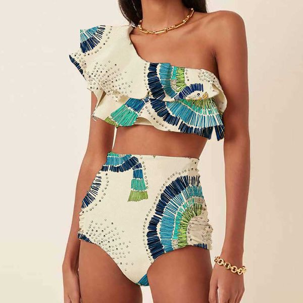 women's swimwear lime green print ruffle swimsuit fashion one shoulder tube bikini two piece high waist tummy tight beachwear 2023 j230, White;black
women's swimwear lime green print ruffle swimsuit fashion one shoulder tube bikini two piece high waist tummy tight beachwear 2023 j230, White;black