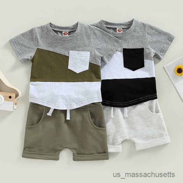 clothing sets toddler baby boy summer clothes suits contrast color short sleeve crew neck t-shirts elastic waist shorts set, White
clothing sets toddler baby boy summer clothes suits contrast color short sleeve crew neck t-shirts elastic waist shorts set, White