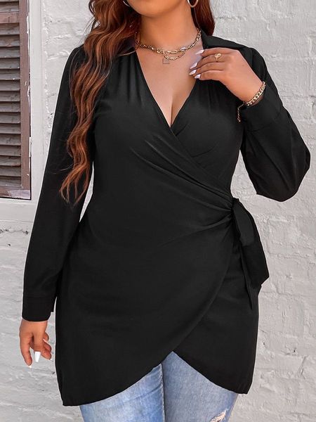 women's plus size tshirt large 4xl blouse for women peplum tunic autumn winter black belt curvy casual oversized solid loose t shirts
women's plus size tshirt large 4xl blouse for women peplum tunic autumn winter black belt curvy casual oversized solid loose t shirts