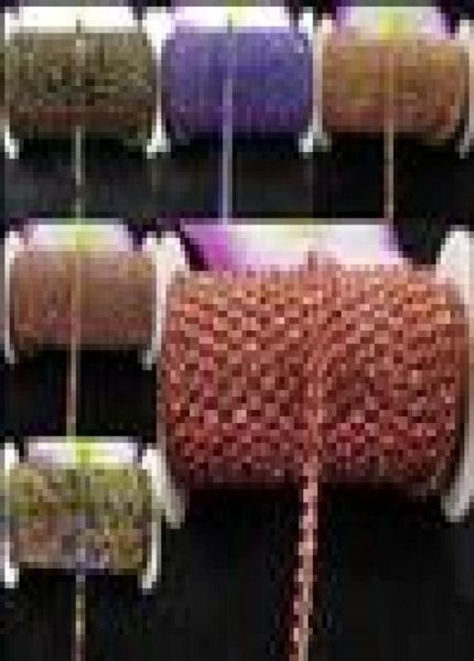 10yardsroll ss16 38mm mix color rhinestones crystal glass rhinestone chain compact golden chain for phone cups mouseapplique3076943, Black 
10yardsroll ss16 38mm mix color rhinestones crystal glass rhinestone chain compact golden chain for phone cups mouseapplique3076943, Black