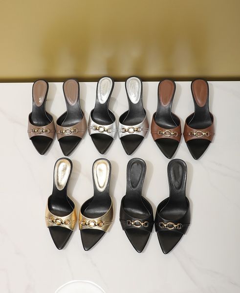 designer womens slipper 2023 new luxury womens genuine leather high heel slipper super feminine slipper, Black
designer womens slipper 2023 new luxury womens genuine leather high heel slipper super feminine slipper, Black