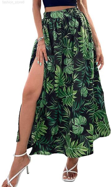 shein women's summer boho floral print fringe split thigh full length maxi skirt, Black
shein women's summer boho floral print fringe split thigh full length maxi skirt, Black
