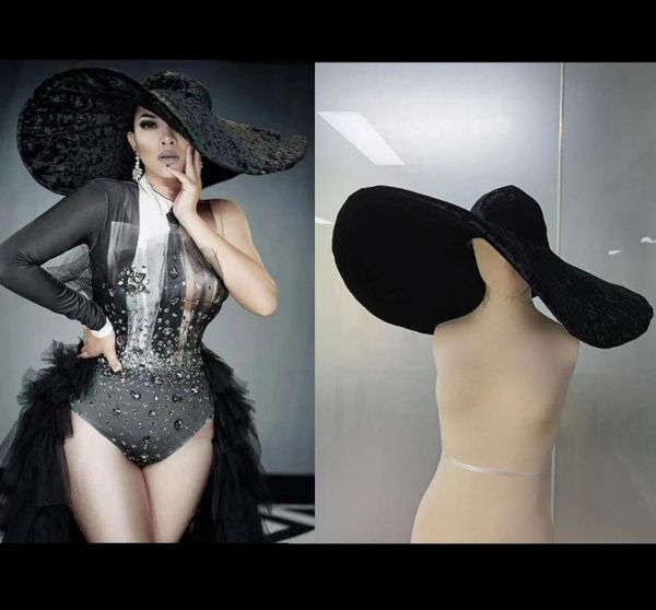 berets fashion black velvet large brim hats women elegant party prom hat floppy wide cap foldable dancer singer stage accessoriesb2668907, Blue;gray
berets fashion black velvet large brim hats women elegant party prom hat floppy wide cap foldable dancer singer stage accessoriesb2668907, Blue;gray