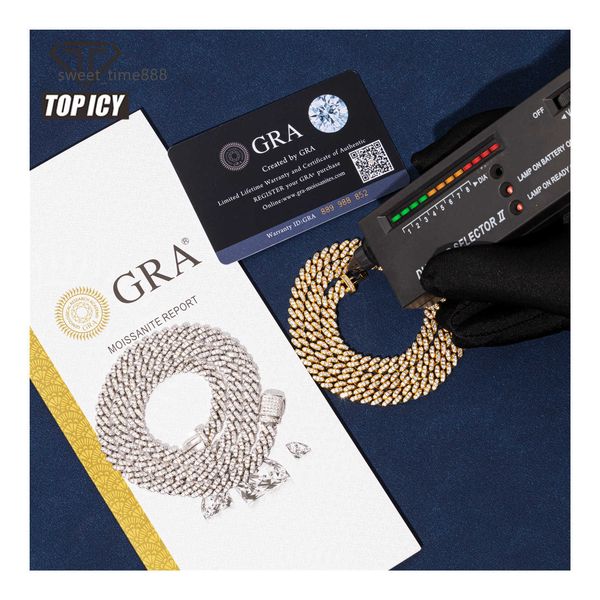 pass diamond tester vvs moissanite chain 100% 925 sterling silver 6mm moissanite cuban luxury hip hop men fashion jewelry
pass diamond tester vvs moissanite chain 100% 925 sterling silver 6mm moissanite cuban luxury hip hop men fashion jewelry