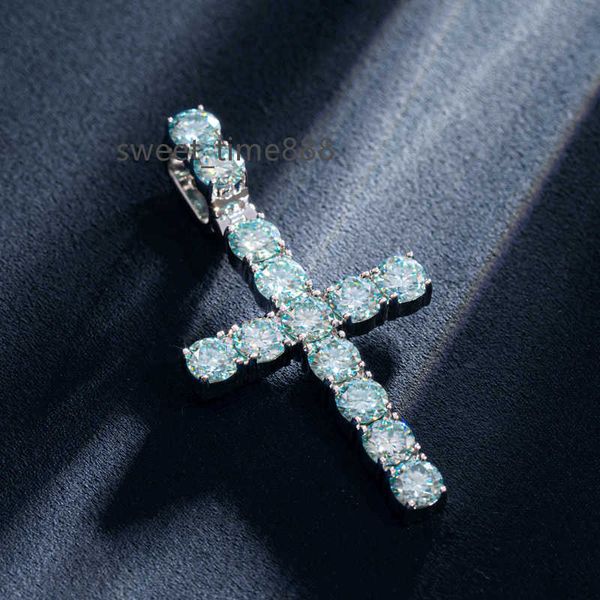 hailer joyas 5mm white gemstone hip hop 925 sterling silver blue moissanite cross pendant for necklace
hailer joyas 5mm white gemstone hip hop 925 sterling silver blue moissanite cross pendant for necklace