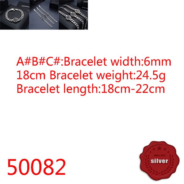 50082 hip hop s925 sterling silver bracelet punk style personalized youth cross flower boat anchor smooth face chain letter jewelry couple p, Golden;silver
50082 hip hop s925 sterling silver bracelet punk style personalized youth cross flower boat anchor smooth face chain letter jewelry couple p, Golden;silver