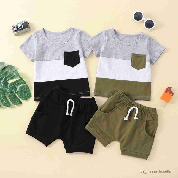 clothing sets kid boys clothes short sleeve round neck striped print loose chest pocket t-shirt and drawstring short pants toddler outfits, White
clothing sets kid boys clothes short sleeve round neck striped print loose chest pocket t-shirt and drawstring short pants toddler outfits, White