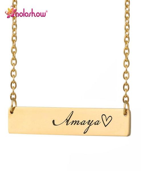 custom personalized bar necklace women gold color stainless steel engraved heart coordinates name words simple ol jewelry nl26528086191, Silver
custom personalized bar necklace women gold color stainless steel engraved heart coordinates name words simple ol jewelry nl26528086191, Silver